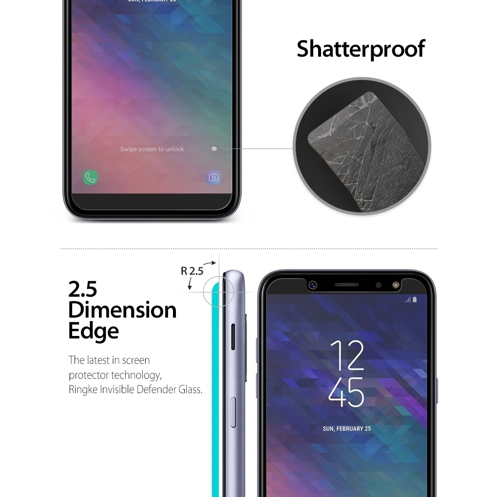 Hurtownia GSM - Sada tvrzených skel Ringke ID Glass Samsung Galaxy A6 2018 0.33mm 3 balení - RGK709 - {ean13} - Hurt