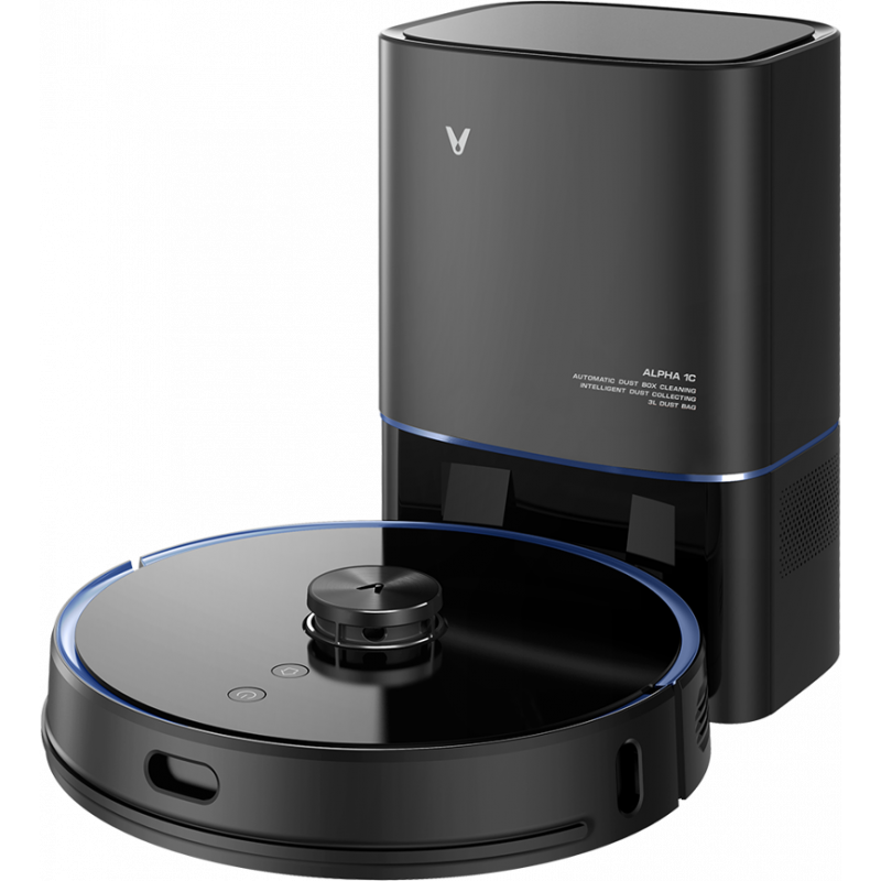 Viomi Distributor - 6923185617358 - VMI012BLK - Intelligent vacuum cleaner Viomi S9 with emptying station (black) - B2B homescreen