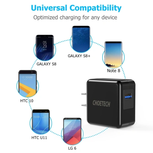 Kup Ładowarka sieciowa Choetech Wall Charger QC3 - 5903068633287 - CHT003 - Home Screen