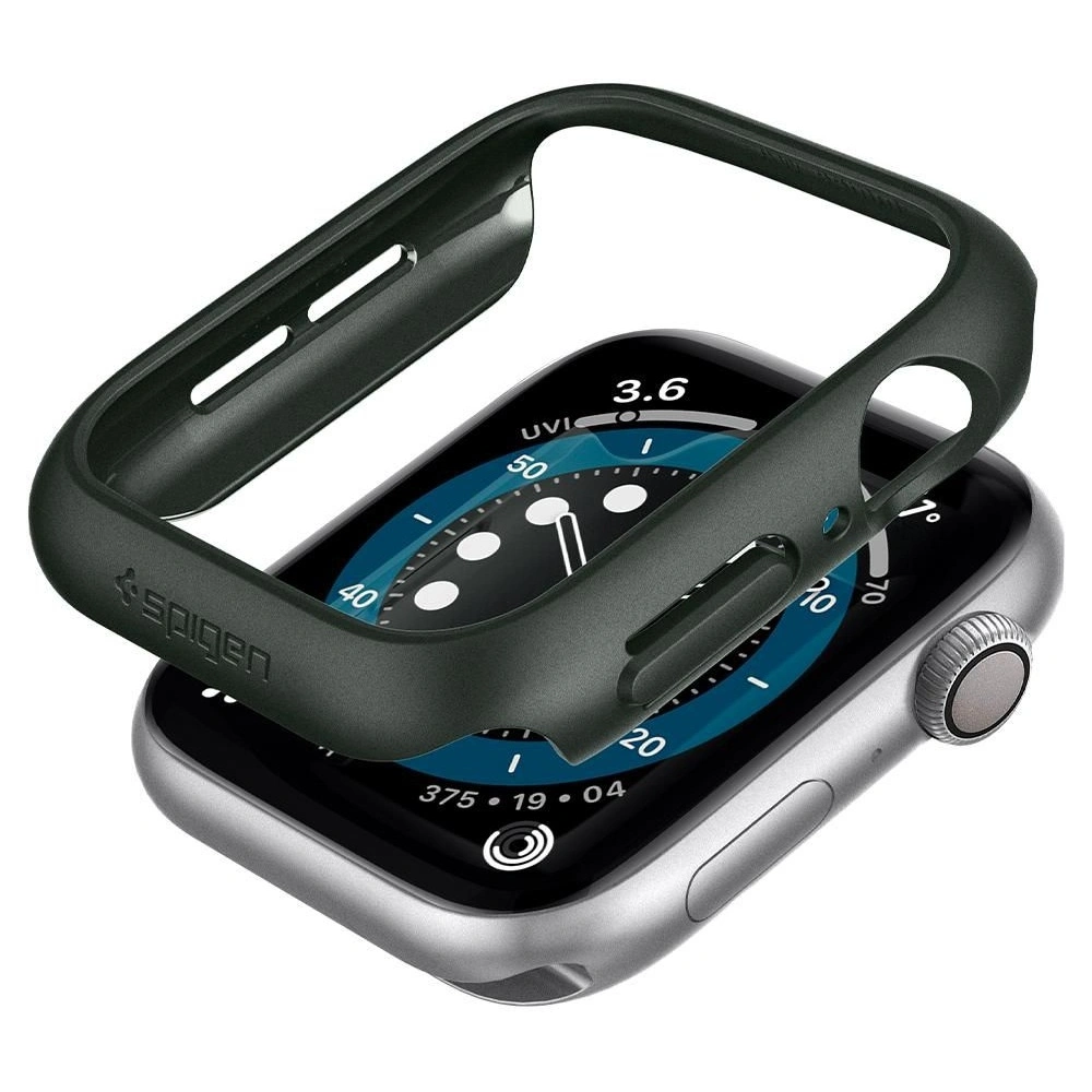 Hurtownia GSM - Etui Spigen Thin Fit Apple Watch 4/5/6/7/8/9/SE 44/45mm vojenská zelená - SPN1568GRN - {ean13} - Hurt