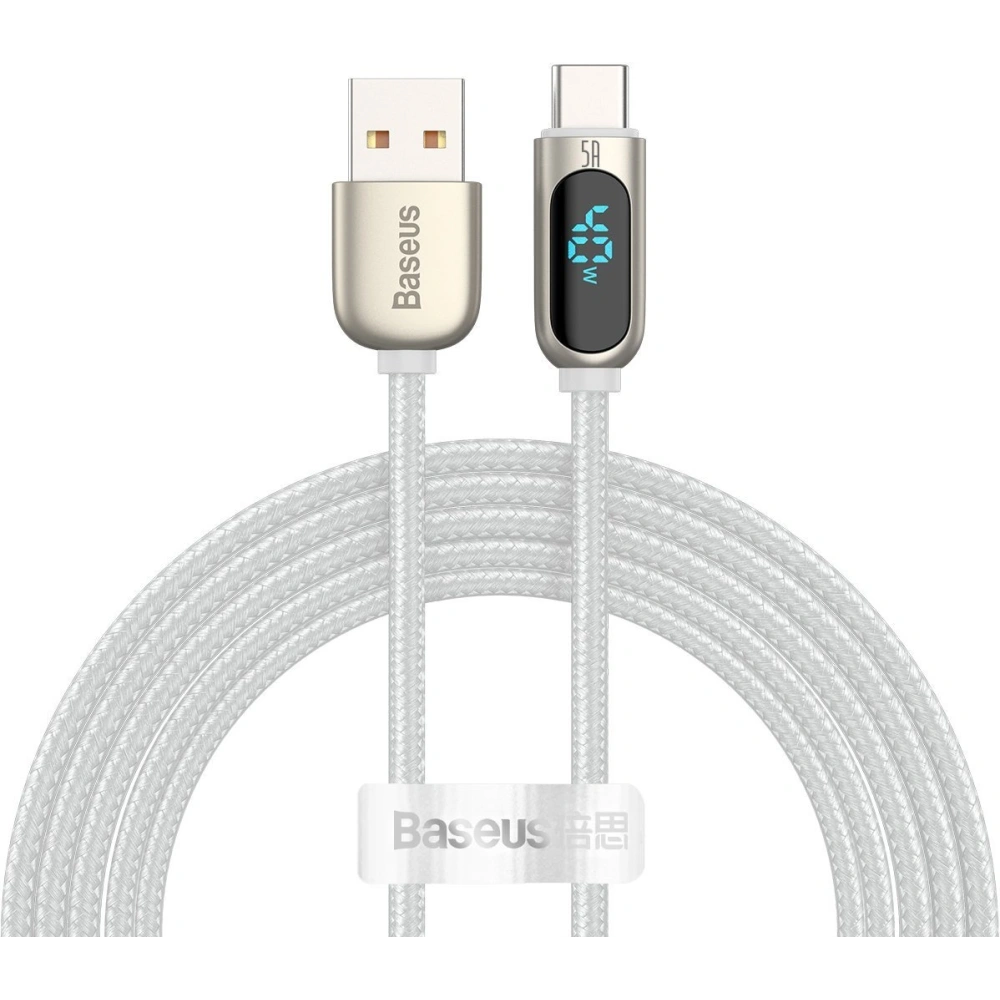 Hurtownia GSM - Kabel USB do USB-C Baseus Display, 5A, 40W, 2m (bílý) - BSU2082WHT - {ean13} - Hurt