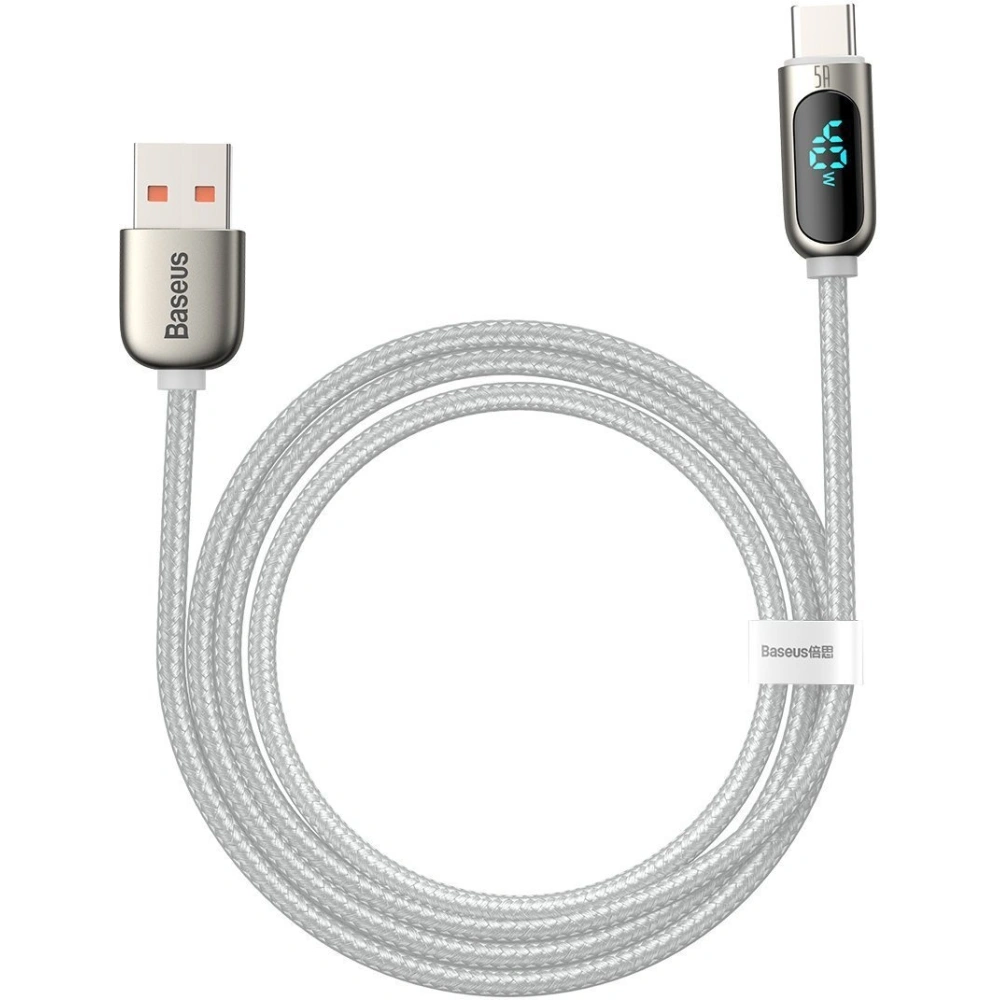 Hurtownia GSM - Kabel USB do USB-C Baseus Display, 5A, 40W, 2m (bílý) - BSU2082WHT - {ean13} - Hurt