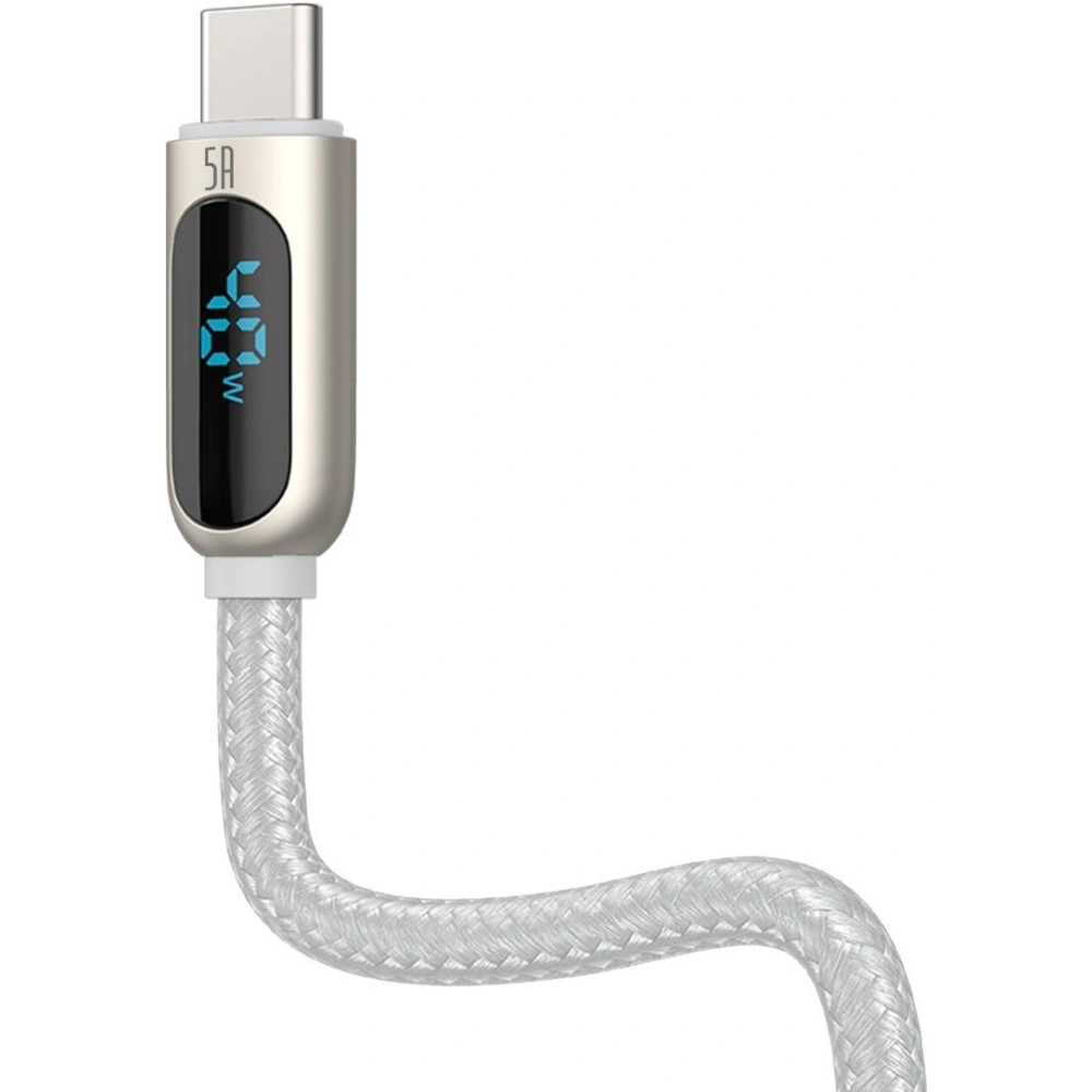 Hurtownia GSM - Kabel USB do USB-C Baseus Display, 5A, 40W, 2m (bílý) - BSU2082WHT - {ean13} - Hurt