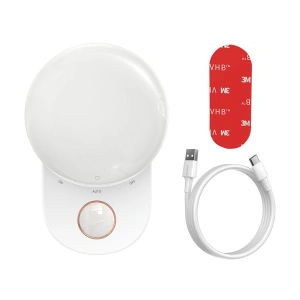 Baseus Full Moon bedside lamp, with motion and twilight sensor (white)