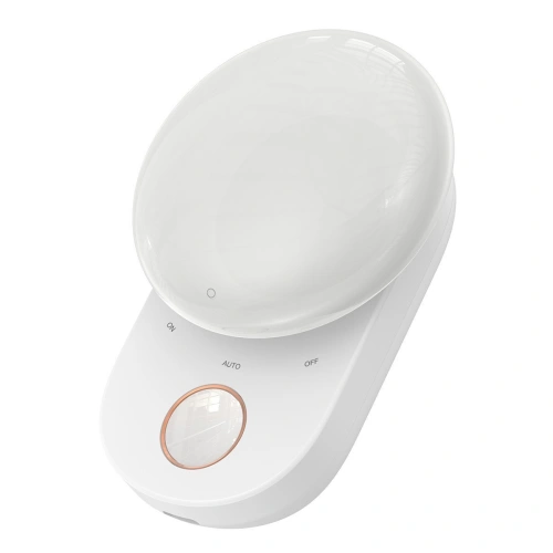 Lampka nocna Baseus Full Moon, z czujnikiem ruchu i zmierzchu (biała)