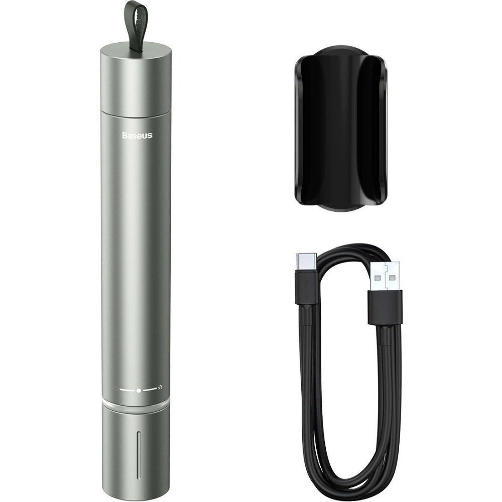 Hurtownia GSM - Akcesorium samochodowe 2w1 Baseus, młotek do szyb + latarka (szare) - BSU2086GRY - {ean13} - Hurt