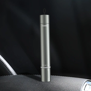 Automobilové příslušenství 2w1 Baseus, kladivo na sklo + svítilna (šedé)