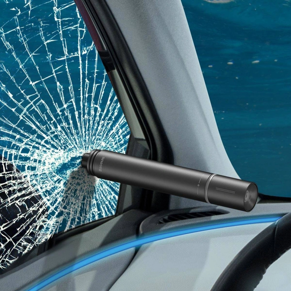 Hurtownia GSM - Auto příslušenství 2w1 Baseus, kladivo na okna + svítilna (černé) - BSU2089BLK - {ean13} - Hurt