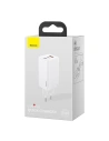Hurtownia GSM - Ładowarka sieciowa Baseus GaN Pro, C+C+A, 65W, EU (biała) - BSU2090WHT - {ean13} - Hurt
