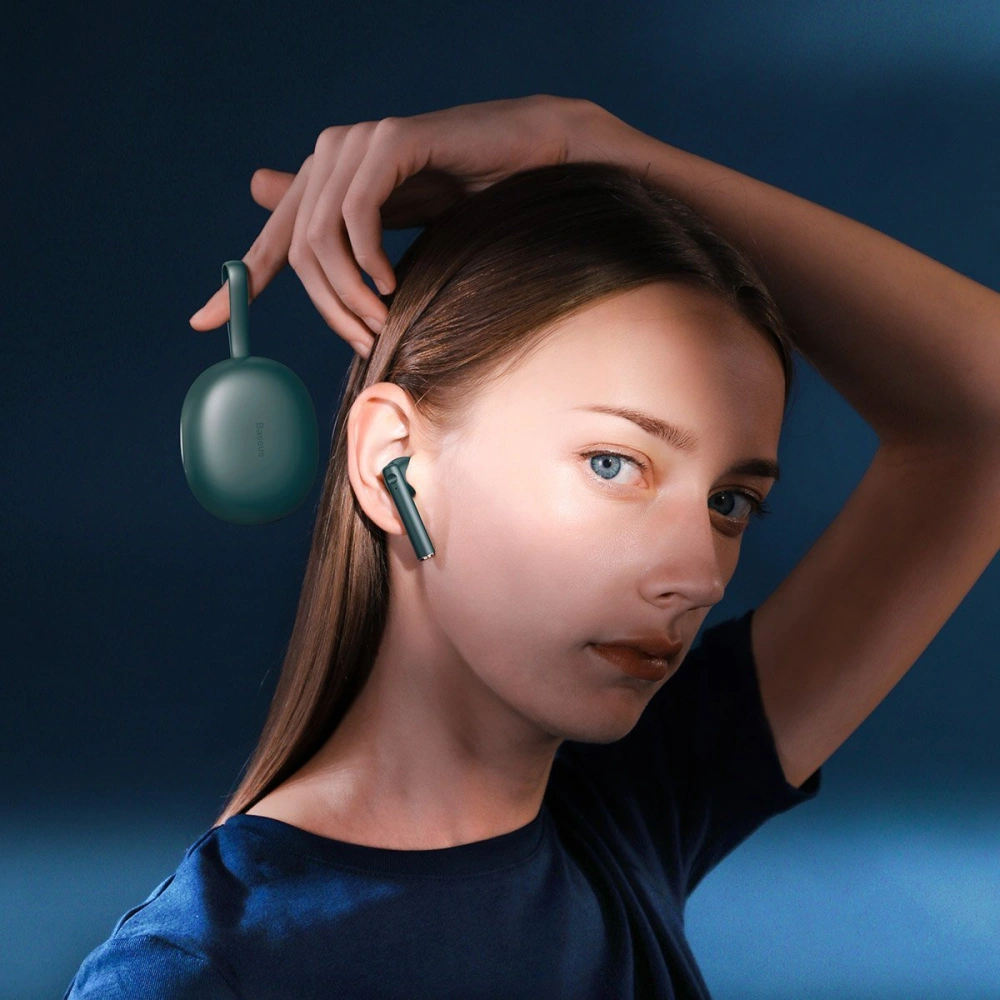 Wholesale Baseus Encok True Wireless Earphones W05 (green) - BSU2091GRN - {ean13} - Hurt