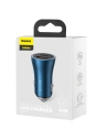 Wholesale Baseus Golden Contactor Pro car charger, USB + USB-C, QC4.0+, PD, SCP, 40W (blue) - BSU2094BLU - {ean13} - Hurt