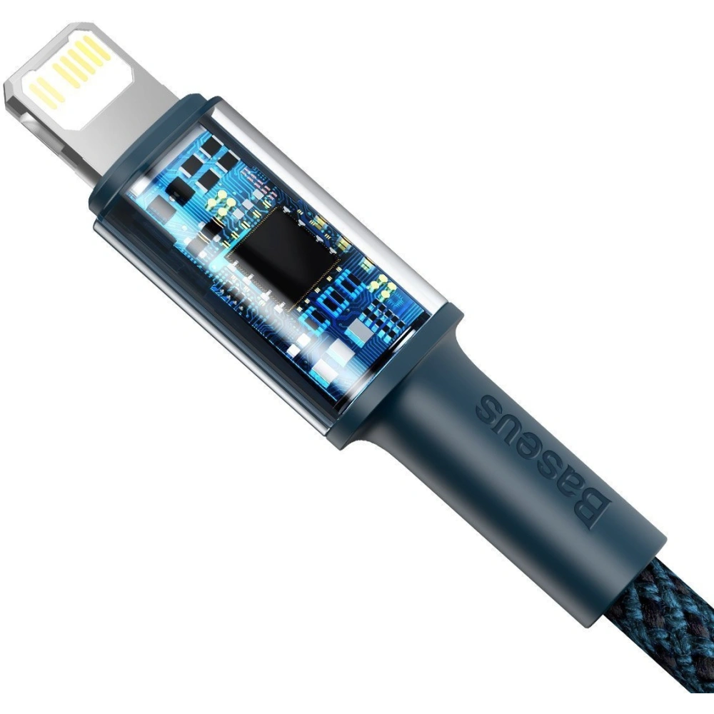 Hurtownia GSM - Kabel USB-C do Lightning Baseus High Density Braided, 20W, 5A, PD, 2m (modrý) - BSU2095BLU - {ean13} - Hurt