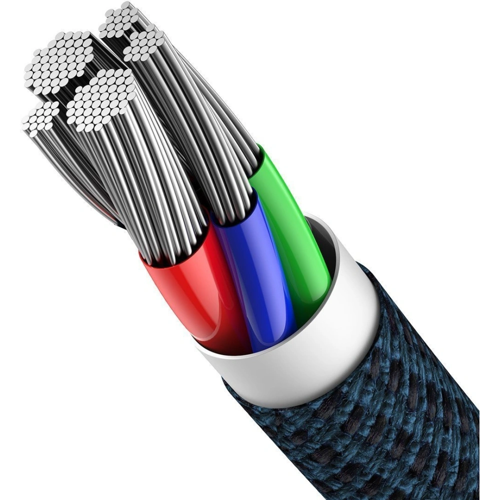Hurtownia GSM - Kabel USB-C do Lightning Baseus High Density Braided, 20W, 5A, PD, 2m (modrý) - BSU2095BLU - {ean13} - Hurt