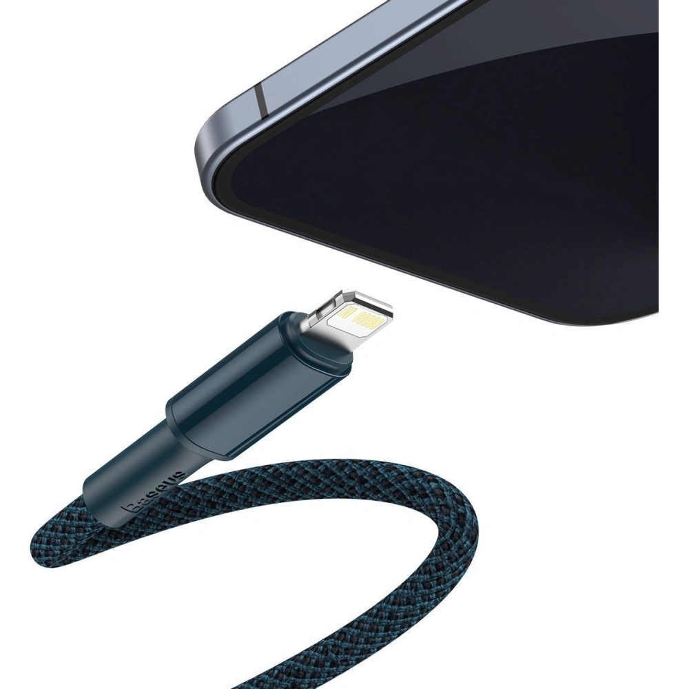 Hurtownia GSM - Kabel USB-C do Lightning Baseus High Density Braided, 20W, 5A, PD, 2m (modrý) - BSU2095BLU - {ean13} - Hurt
