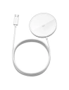 Baseus Simple Mini magnetic induction wireless charger, MagSafe, 15W (white)