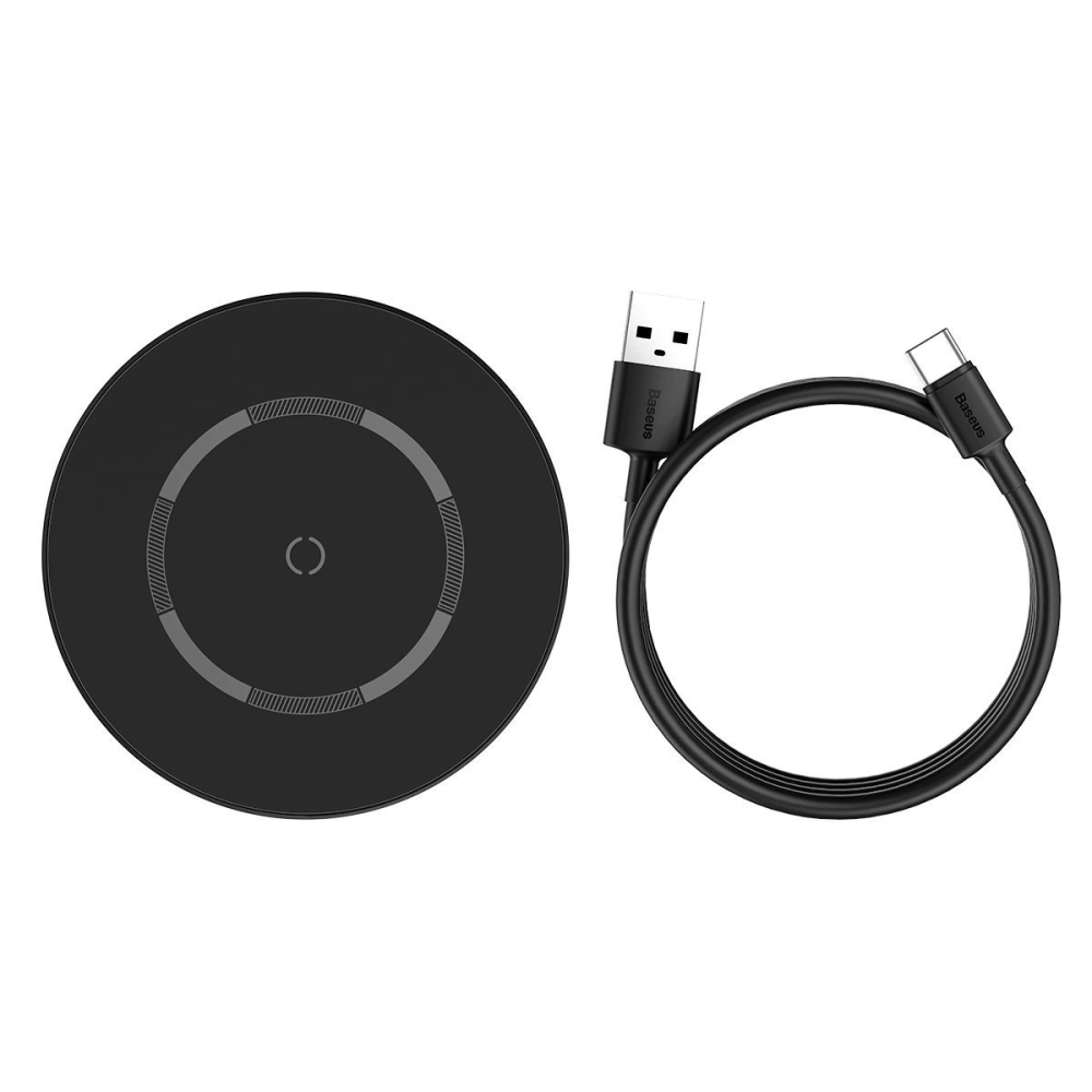 Hurtownia GSM - Bezdrátová indukční nabíječka s magnetem Baseus Simple 15W (černá) - BSU2097BLK - {ean13} - Hurt