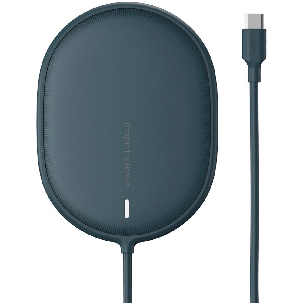 Hurtownia GSM - Bezdrátová indukční nabíječka Baseus Light Apple iPhone 12, 15W (modrá) - BSU2098BLU - {ean13} - Hurt