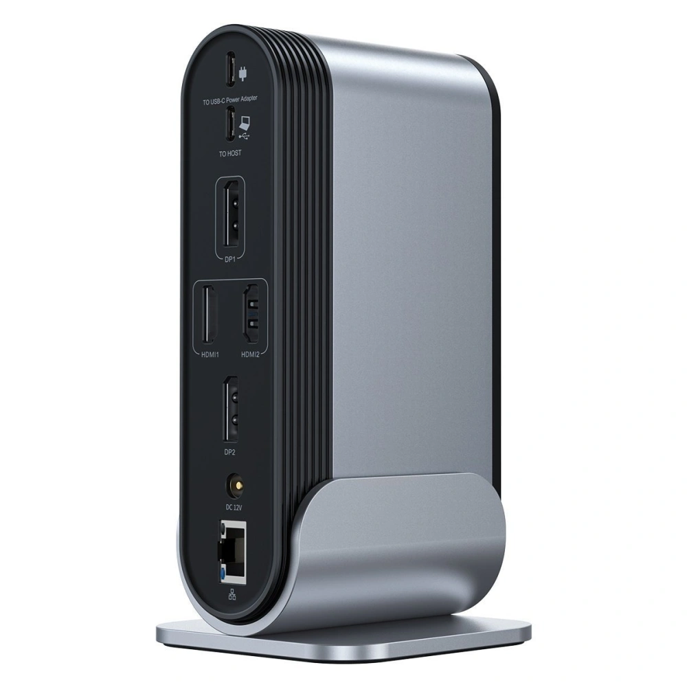 Wholesale Baseus Working Station Multifunctional Type-C HUB Adapter (CN+UK+EU) Dark gray - BSU2099 - {ean13} - Hurt