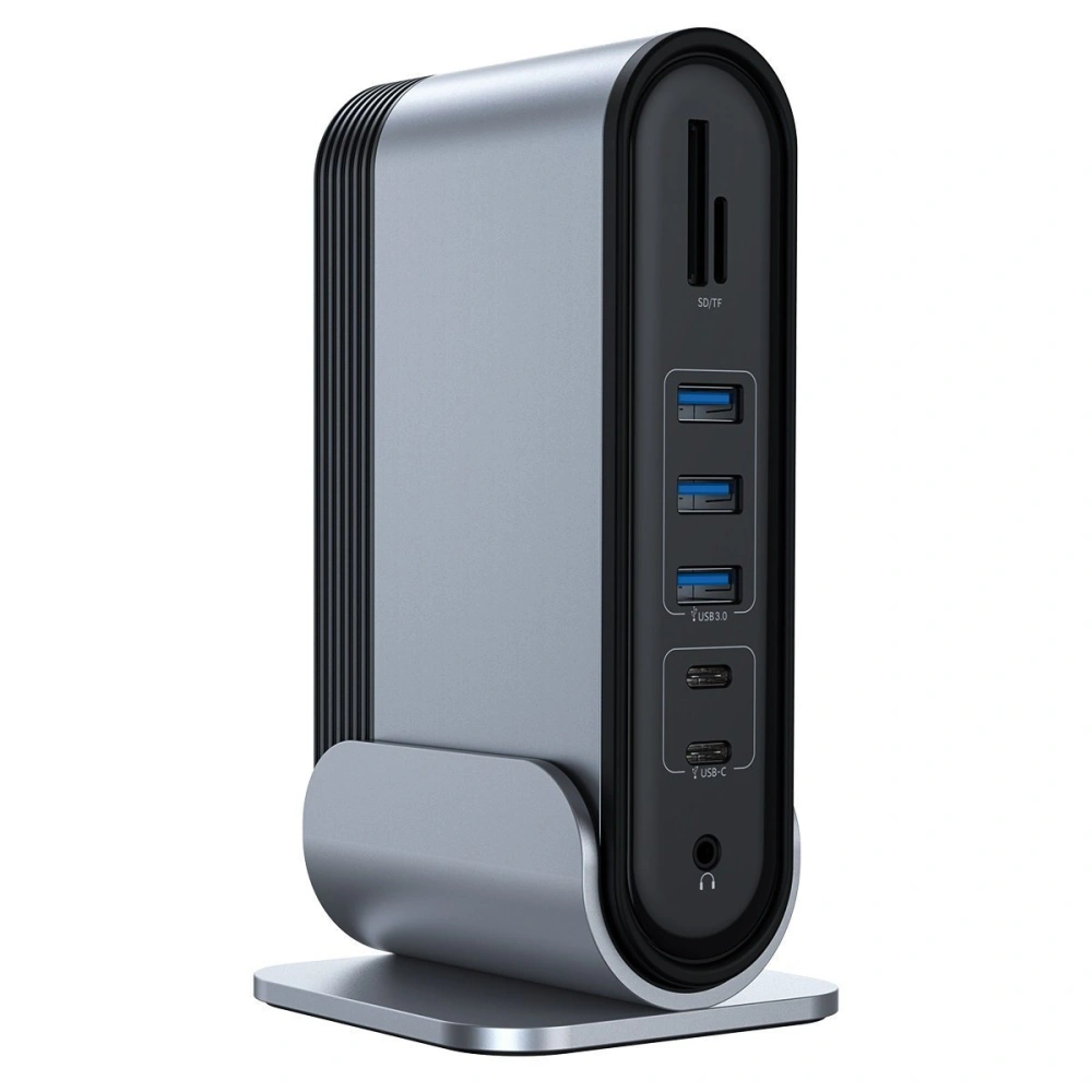 Wholesale Baseus Working Station Multifunctional Type-C HUB Adapter (CN+UK+EU) Dark gray - BSU2099 - {ean13} - Hurt