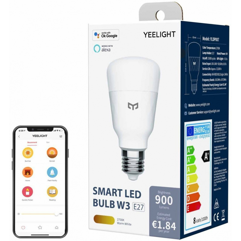 Yeelight Distributor - 0608887786835 - YLT044 - Yeelight LED Smart Bulb W3 (dimmable) - B2B homescreen