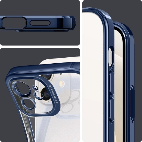 Etui Spigen Optik Crystal Apple iPhone 12 Chrome Blue
