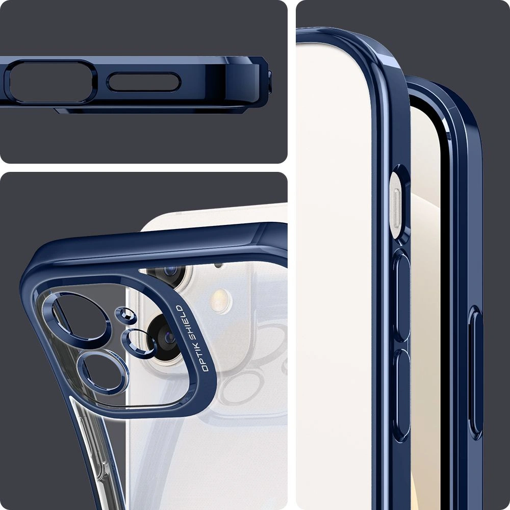 Hurtownia GSM - Etui Spigen Optik Crystal Apple iPhone 12 Chrome Blue - SPN1572BLU - {ean13} - Hurt