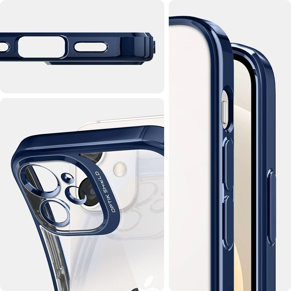 Hurtownia GSM - Etui Spigen Optik Crystal Apple iPhone 12 mini Chrome Blue - SPN1573BLU - {ean13} - Hurt