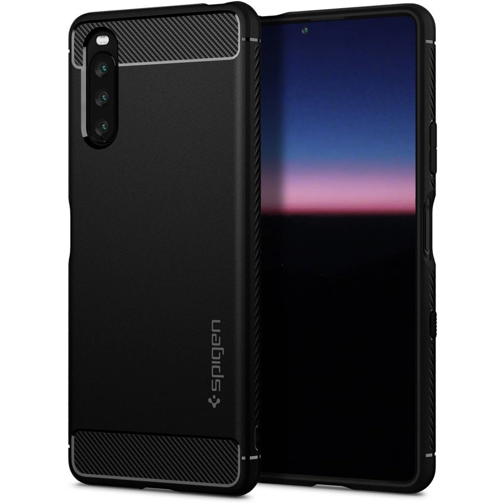 Wholesale Spigen Rugged Armor Sony Xperia 10 III Matte Black - SPN1575BLK - {ean13} - Hurt