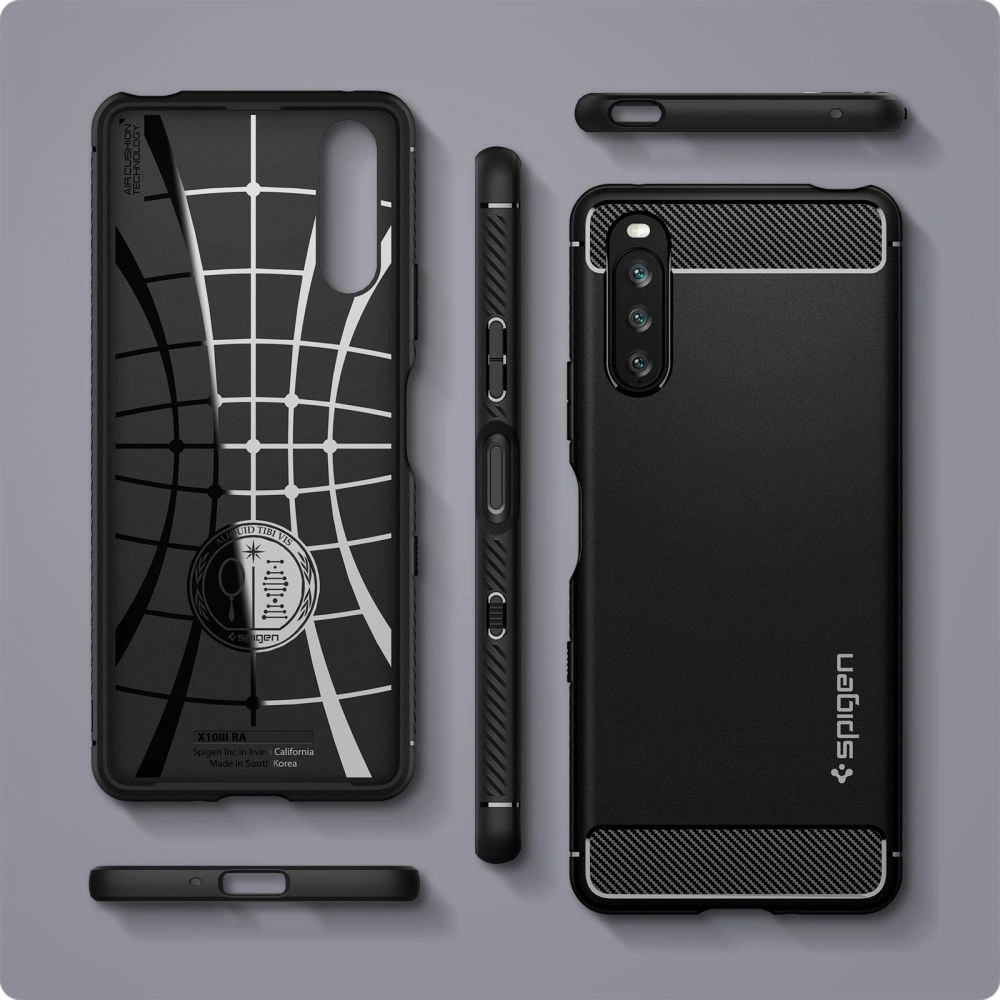 Wholesale Spigen Rugged Armor Sony Xperia 10 III Matte Black - SPN1575BLK - {ean13} - Hurt
