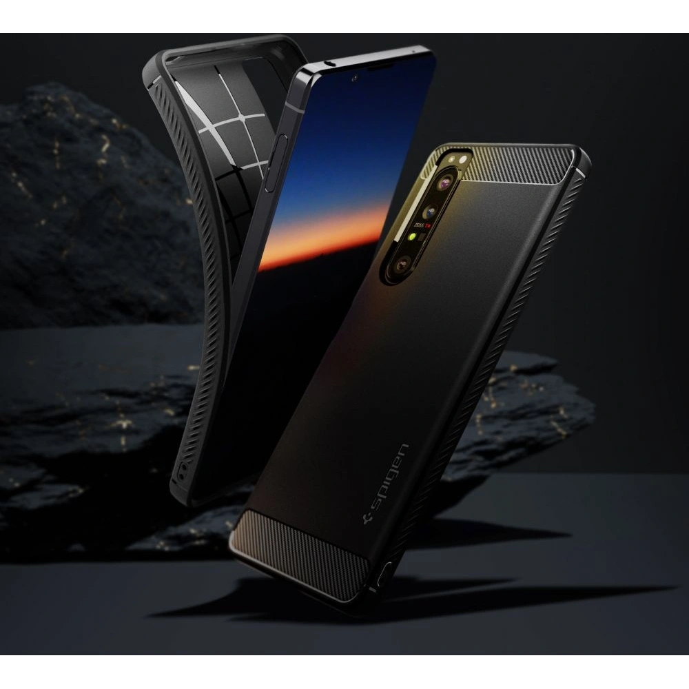 Hurtownia GSM - Etui Spigen Rugged Armor Sony Xperia 1 III Matná černá - SPN1576BLK - {ean13} - Hurt