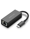 UGREEN externí síťová karta USB Typ C 1000Mbps Gigabit USB Typ C 3.1 Thunderbolt 3 černá (50307)