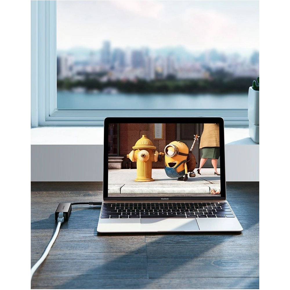 Hurtownia GSM - UGREEN externí síťová karta USB Typ C 1000Mbps Gigabit USB Typ C 3.1 Thunderbolt 3 černá (50307) - UGR667BLK - {ean13} - Hurt