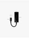 Hurtownia GSM - UGREEN externí síťová karta USB Typ C 1000Mbps Gigabit USB Typ C 3.1 Thunderbolt 3 černá (50307) - UGR667BLK - {ean13} - Hurt