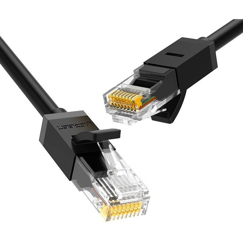 Ugreen Distributor - 6957303821662 - UGR673BLK - Ugreen Ethernet patchcord cable RJ45 Cat 6 UTP 1000Mbps 20m black (20166) - B2B homescreen