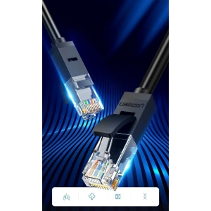 UGREEN kabel przewód internetowy sieciowy Ethernet patchcord RJ45 Cat 6 UTP 1000Mbps 20m czarny (20166)