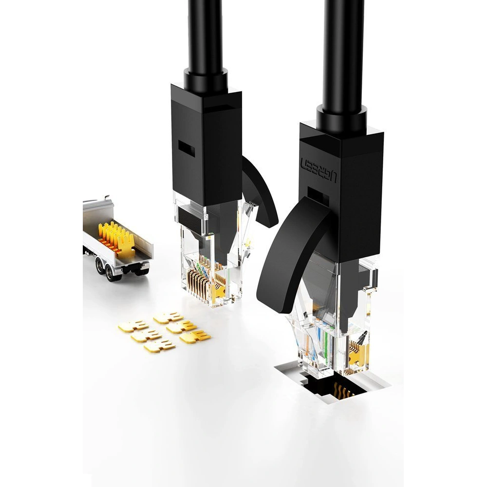 Hurtownia GSM - UGREEN kabel internetový síťový Ethernet patchcord RJ45 Cat 6 UTP 1000Mbps 20m černý (20166) - UGR673BLK - {ean13} - Hurt