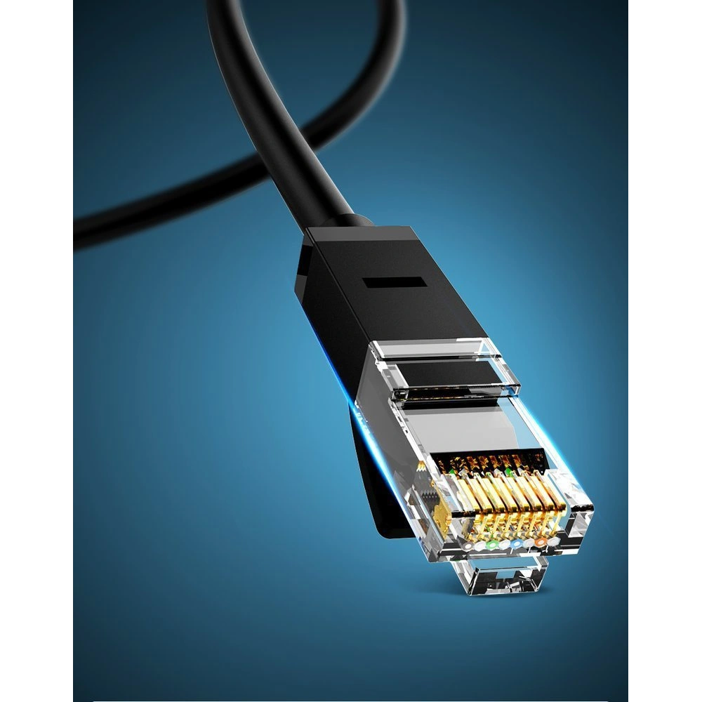 Hurtownia GSM - UGREEN kabel internetový síťový Ethernet patchcord RJ45 Cat 6 UTP 1000Mbps 20m černý (20166) - UGR673BLK - {ean13} - Hurt