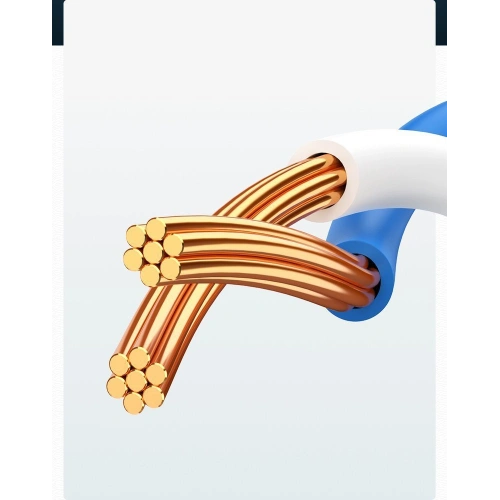 UGREEN kabel przewód internetowy sieciowy Ethernet patchcord RJ45 Cat 6 UTP 1000Mbps 20m czarny (20166)