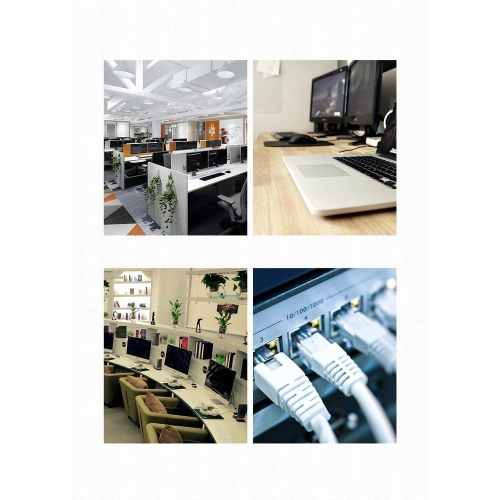 UGREEN kabel przewód internetowy sieciowy Ethernet patchcord RJ45 Cat 6 UTP 1000Mbps 20m czarny (20166)