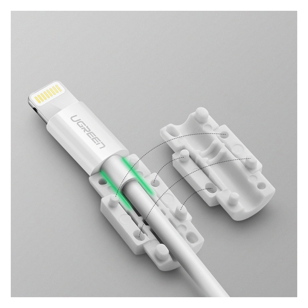 Hurtownia GSM - UGREEN 6x ochrana originálního kabelu Lightning bílá (40705) - UGR676WHT - {ean13} - Hurt