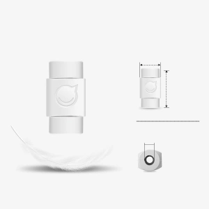 Hurtownia GSM - UGREEN 6x osłona zabezpieczenie oryginalnego kabla Lightning biały (40705) - UGR676WHT - {ean13} - Hurt