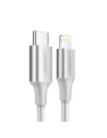 UGREEN kabel przewód USB Typ C - Lightning MFI 1 m 3 A 36 W srebrny (70523)