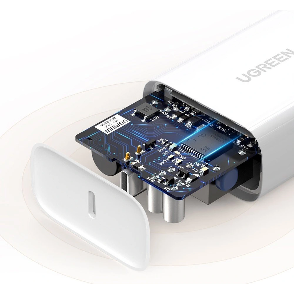 Hurtownia GSM - UGREEN rychlá nabíječka do sítě USB Typ C Power Delivery 30 W Quick Charge 4.0 bílá (70161) - UGR684WHT - {ean13} - Hurt