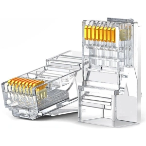 Hurtownia GSM - UGREEN 10x wtyk wtyczka złączka końcówka RJ45 8P8C Cat 6 przezroczysty (50961) - UGR685CL - {ean13} - Hurt