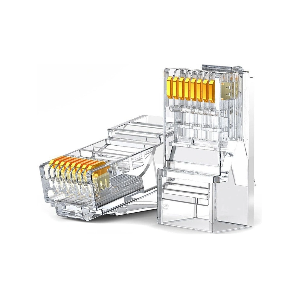 Hurtownia GSM - UGREEN 10x konektor RJ45 8P8C Cat 6 průhledný (50961) - UGR685CL - {ean13} - Hurt