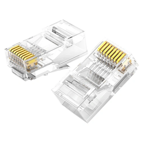 UGREEN 10x wtyk wtyczka złączka końcówka RJ45 8P8C Cat 6 przezroczysty (50961)