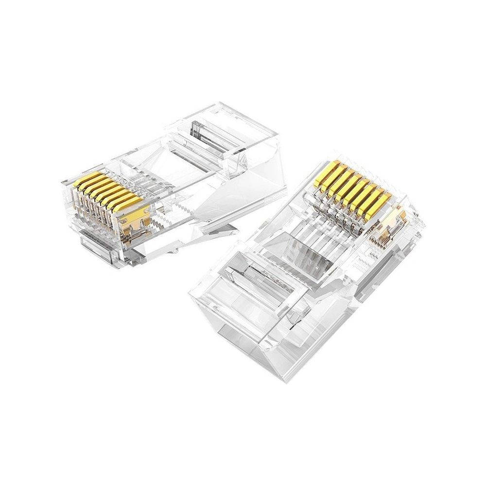 Hurtownia GSM - UGREEN 10x konektor RJ45 8P8C Cat 6 průhledný (50961) - UGR685CL - {ean13} - Hurt