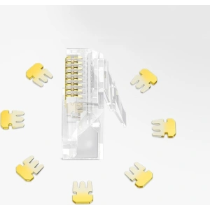 Wholesale Ugreen 10x plug connector RJ45 8P8C Cat 6 transparent (50961) - UGR685CL - {ean13} - Hurt