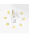 Hurtownia GSM - UGREEN 10x wtyk wtyczka złączka końcówka RJ45 8P8C Cat 6 przezroczysty (50961) - UGR685CL - {ean13} - Hurt
