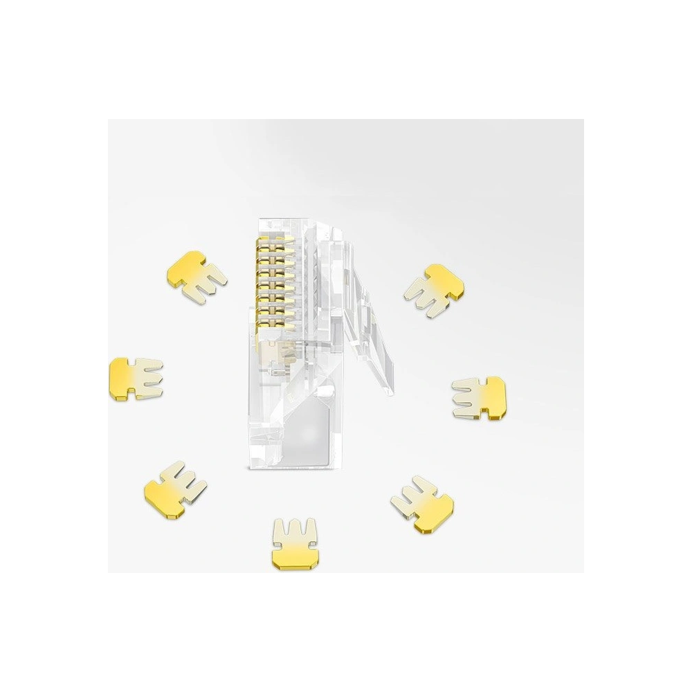 Hurtownia GSM - UGREEN 10x konektor RJ45 8P8C Cat 6 průhledný (50961) - UGR685CL - {ean13} - Hurt